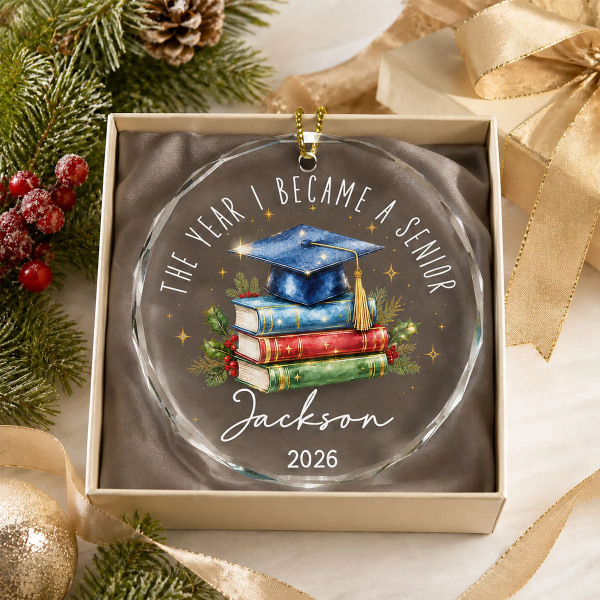 Custom Milestone Keepsake Graduation Year - Personalized Ornament